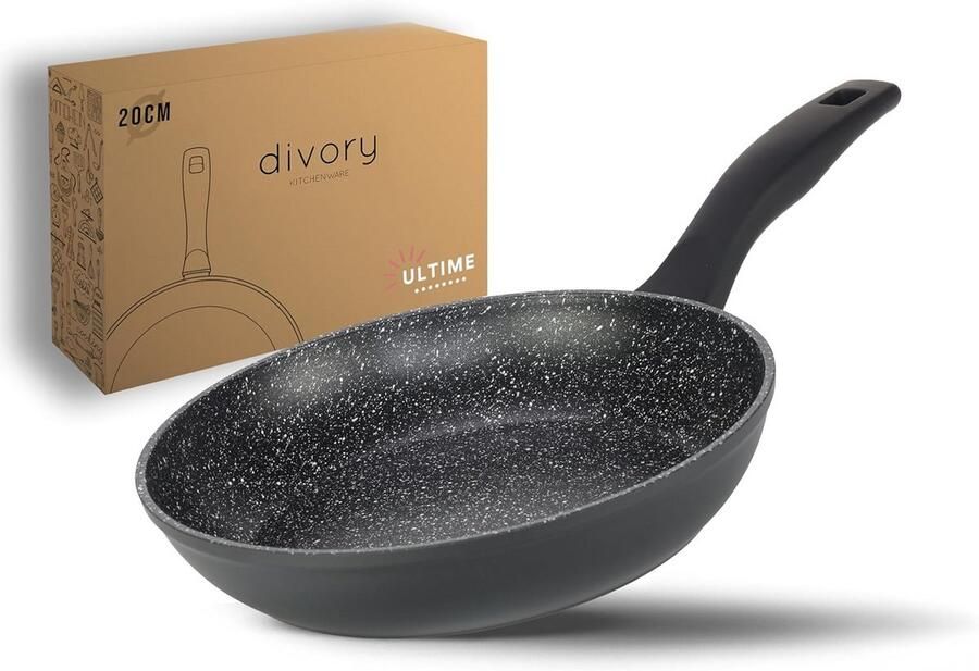 Kleine koekenpan 20 cm met antiaanbaklaag voor inductie en andere fornuizen