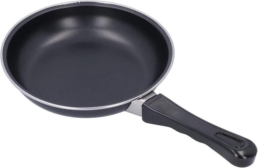 Kleine Koekenpan Omelet Pan Ontbijt Maken Antiaanbaklaag 20 cm Zwart