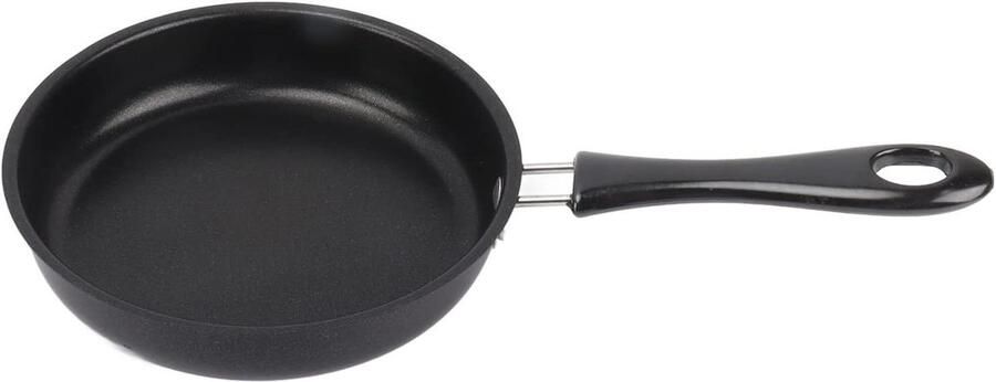 Kleine koekenpan Omeletpan roestvrijstaal Thuis koken Antiaanbaklaag 14 cm Zilver