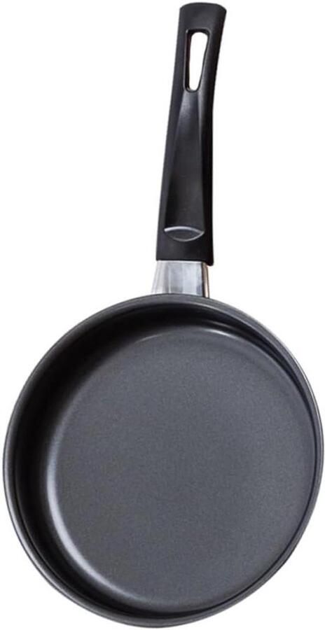 Kleine Koekenpan Steakpan Wok Ontbijt Bakken Antiaanbaklaag 22 cm Zwart