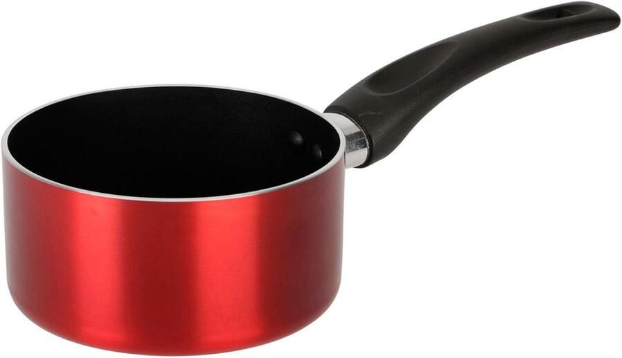Kleine Koekenpan van Geperst Aluminium met Antiaanbaklaag 14 cm Rood