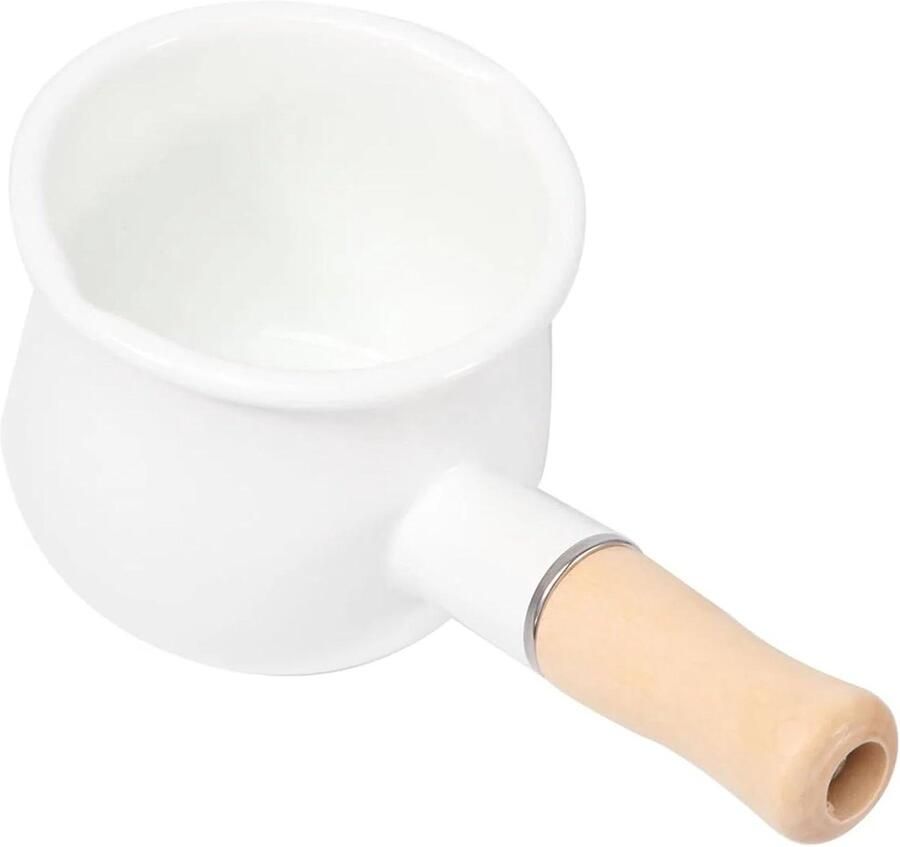 Kleine Melkpan Mini Sauspan Koken en Verwarmen Gelijkmatige Warmteverdeling 19 cm lengte Willekeurig
