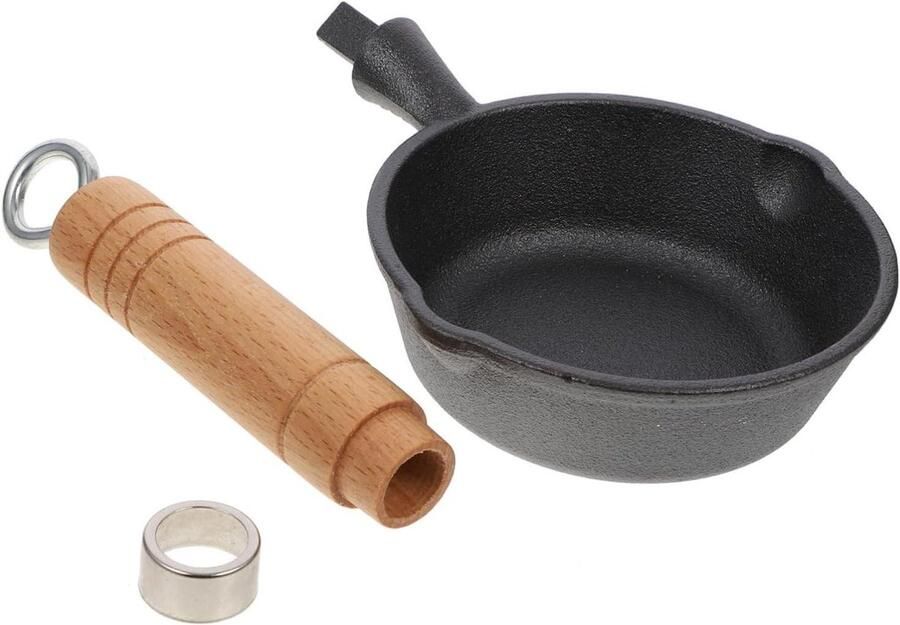 Kleine Melkpan Mini Steelpan Ontbijt Maken Gietijzeren Bodem Compact Formaat Kleuren