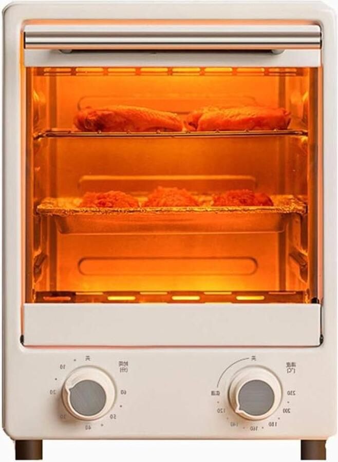 Mini Oven Keukenoven Tafelmodel Brood Bakken Grote Capaciteit 12 Liter Wit