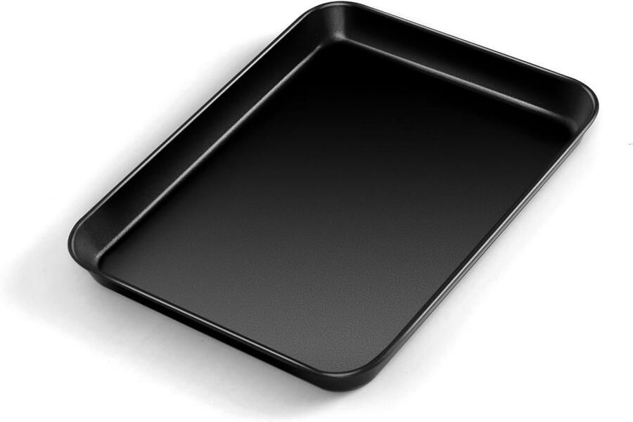 Kleine Rectangular Bakplaat van Koolstofstaal Antiaanbaklaag Ideaal voor Bakken en Koken 26.5 x 20.5 x 2.5 cm Gezond en Duurzaam Eenvoudig Schoon te Maken
