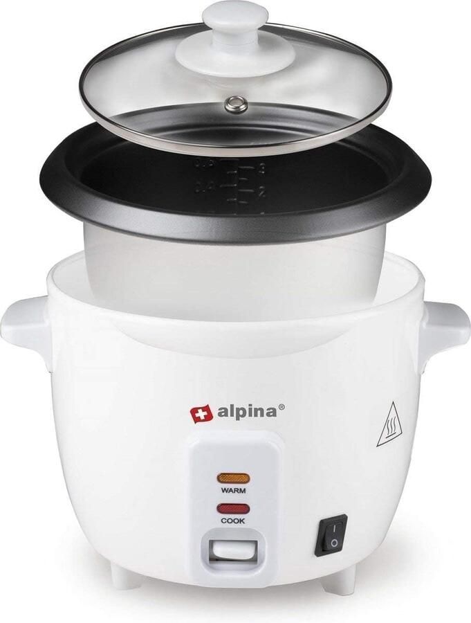 Kleine Rijstkoker 0.6L 300W Automatisch Warmhouden Ideaal voor Singles