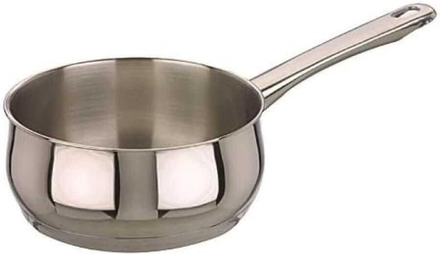 Kleine Roestvrijstalen Steelpan voor Inductie 12 cm