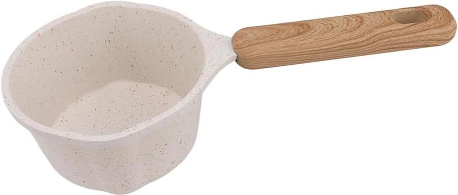 Kleine Sauspan Kookpotje Steelpan Snel Ingrediënten Opwarmen Antiaanbaklaag 250 ml Wit