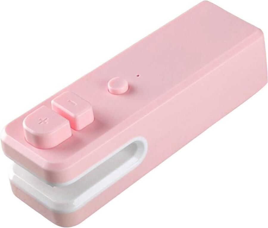 Kleine sluitmachine Sluitclips vacuum sealer 1 stuk sluitclips voor zakjes zakafsluiters Heat Sealer vacuümsealer vacuum sealer machine Zakjes Sealer sluitmachine voor snacks roze