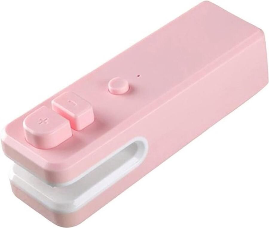 Kleine sluitmachine Sluitclips vacuümsealer 1 stuk sluitclips voor zakjes zakafsluiters verwarmingsverzegelaar vacuümsealer vacuümsealmachine zakjessealer sluitmachine voor snacks roze