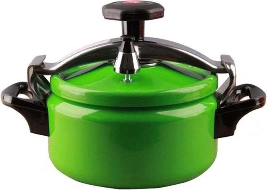 Kleine Snelkookpan Drukpan Aluminium Snel Koken Explosiebestendig Ontwerp 2 Liter Groen