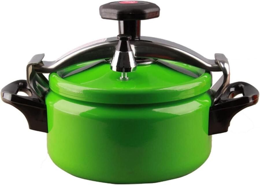 Kleine Snelkookpan Drukpan Aluminium Snel Koken Explosiebestendig Ontwerp 2 Liter Groen