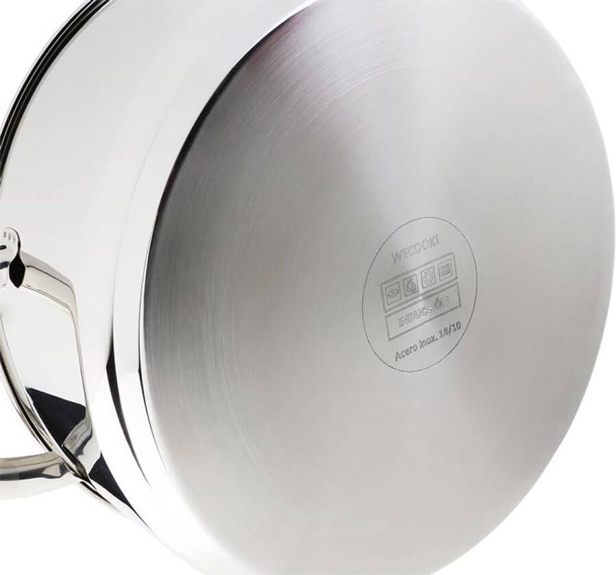 Kleine Steelpan 18 cm voor Inductiekoken Roestvrij Staal Vaatwasmachinebestendig - Foto 3