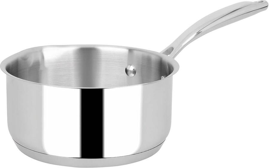 Kleine Steelpan Roestvrij Staal 16 cm Inclusief Inductie