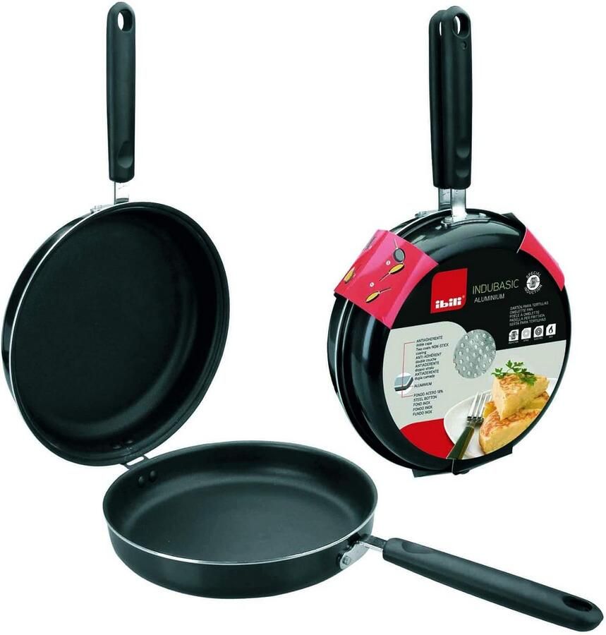 Tortilla pan voor Spaanse omelet 14 cm Aluminium met anti-aanbaklaag Geschikt voor inductie