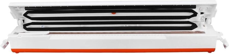 Kleine Voedselvacuümmachine Vacumeermachine Keuken Voedsel Bewaren Stevige Afdichtstrip 360 x 54 x 50 mm Oranje