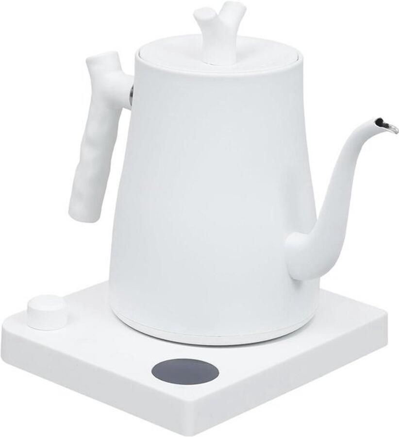 Kleine waterkoker Elektrische reiswaterkoker Voor thee en koffie Instelbare temperatuur 1 Liter Wit