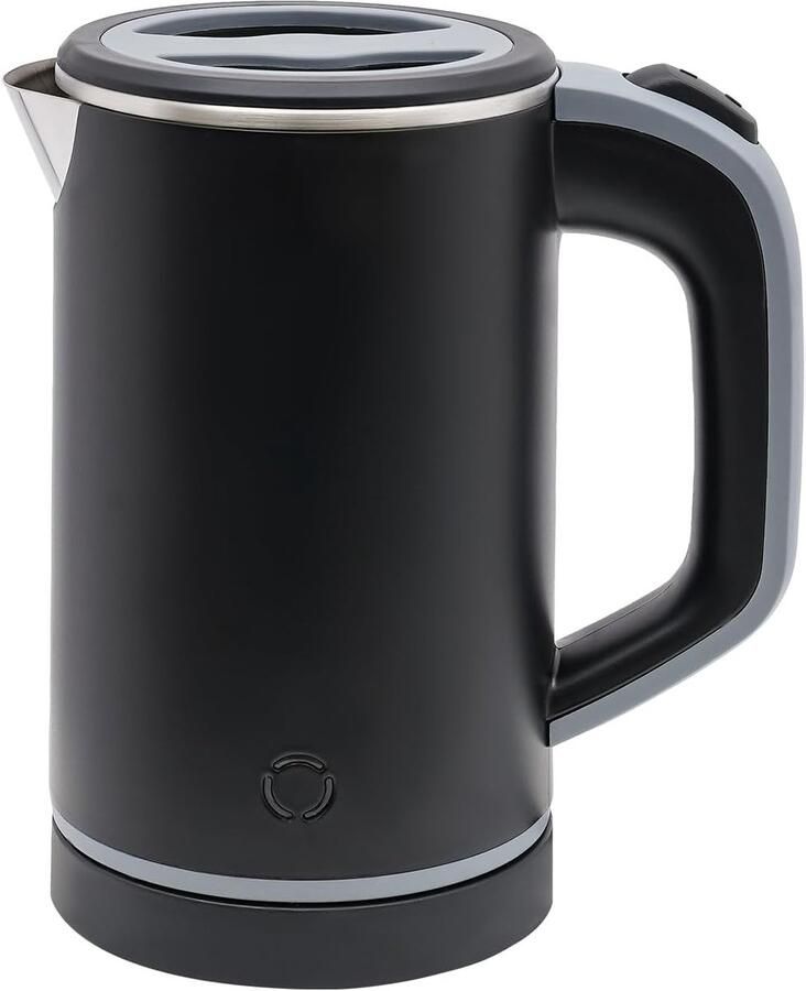 Kleine waterkoker Reis waterkoker Snel water koken Snelle verwarming 08 liter Zwart