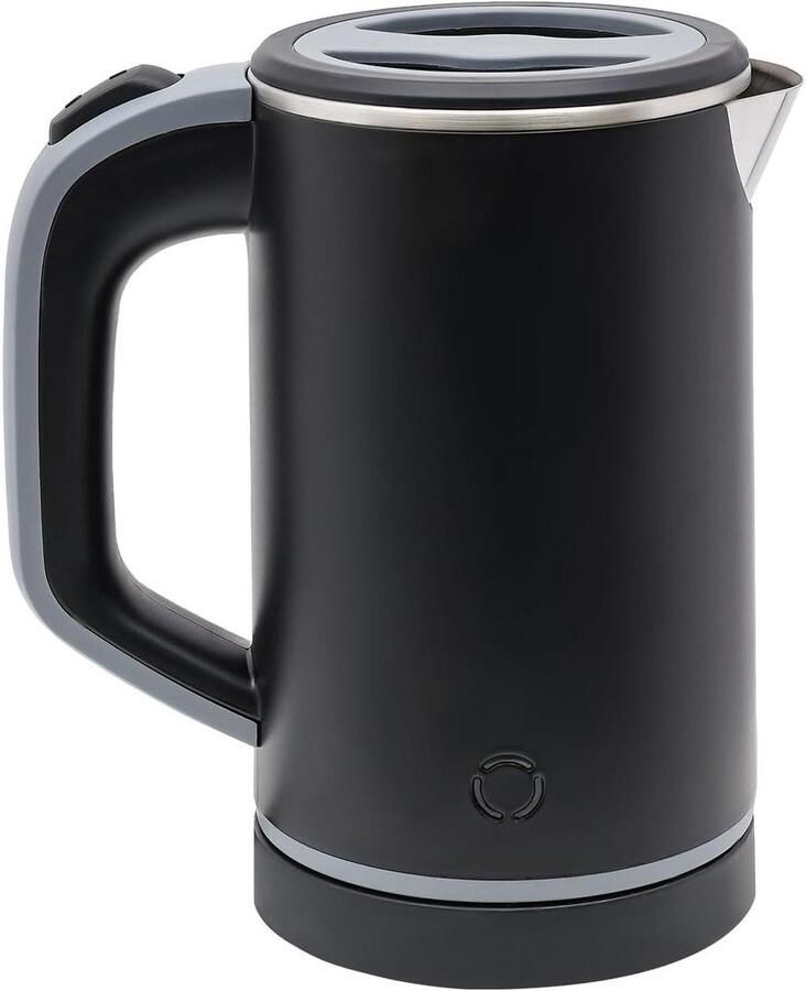 Kleine waterkoker Reis waterkoker Snel water koken Stil en compact 08 liter Zwart