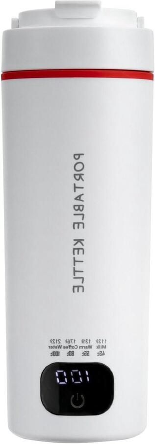 Kleine Waterkoker Reis Waterkoker Warme Drank Maken Draagbaar RVS Model 450 ml Wit