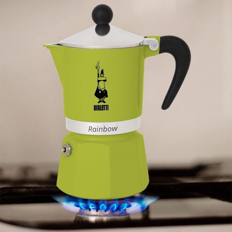 Kleurig aluminium koffiezetapparaat voor 1 kop