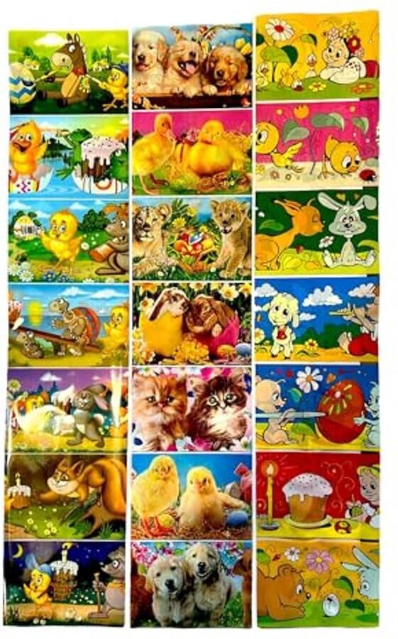 Kleurige paaseieren versieren met krimpfolie voor 21 eieren