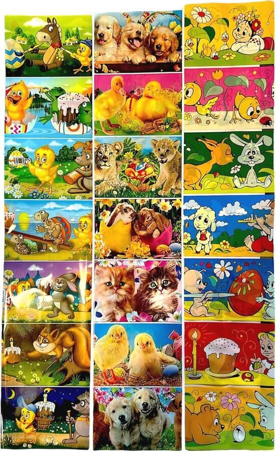 Kleurige paaseieren versieren met krimpfolie voor 21 eieren - Foto 2