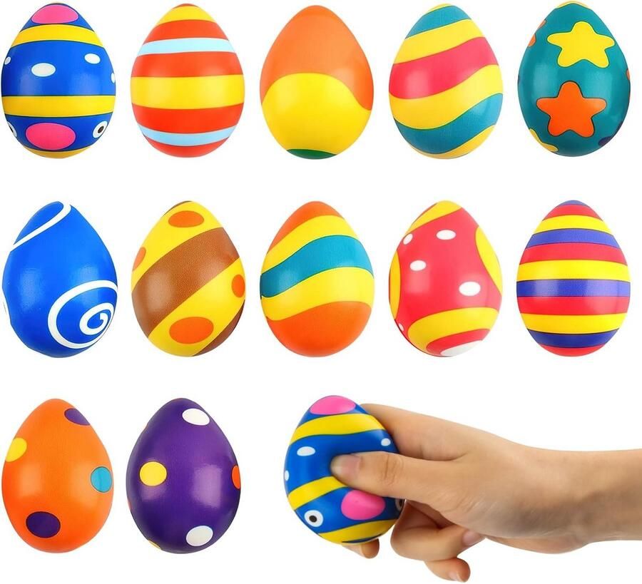 Kleurige Paaseieren voor Kinderen Perfect voor Paasdecoratie Mandvullers en Geschenkideeën