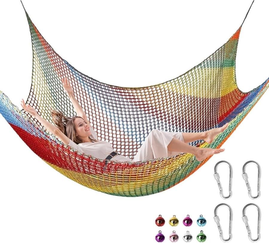 Klimnet kinderen speeltuin net met opbergzakken polyester