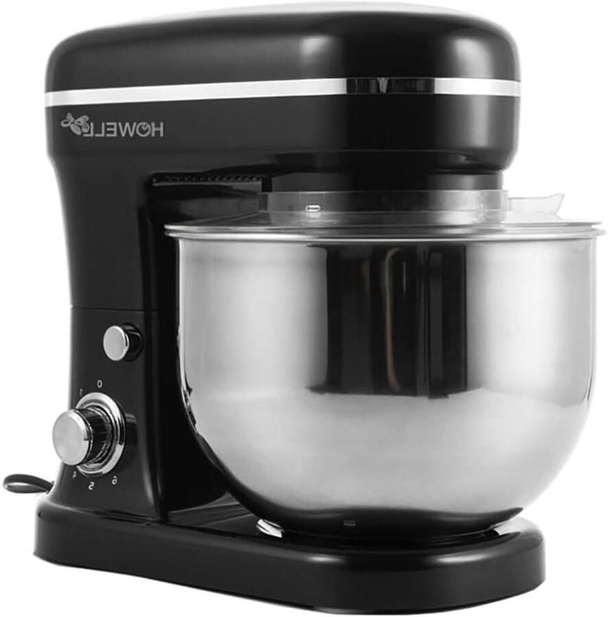 Kneading Machine Keukenmachine Mixer Zelf Bakken Thuis Krachtige 1200 Watt Motor 5 Liter Kom Zwart