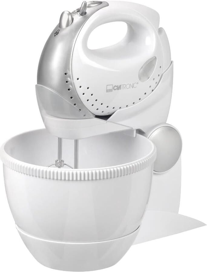 Kneed- en Handmixer Keukenmachine Bakken en Desserts 2-in-1 Functionaliteit 33 x 26 x 214 cm Wit