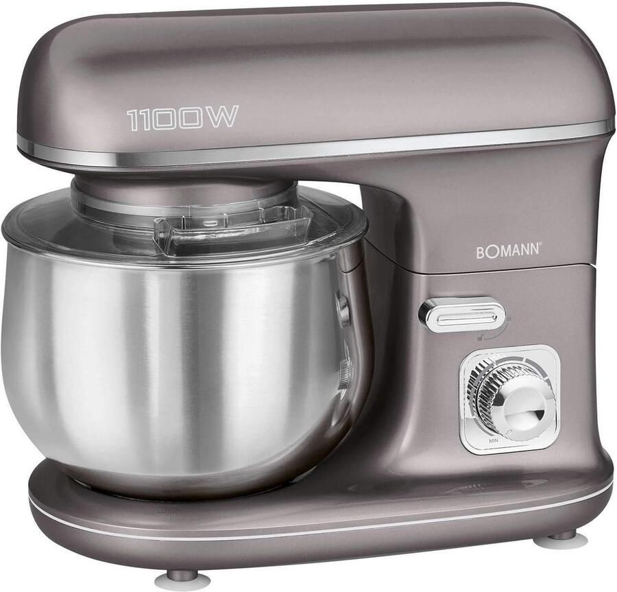 Kneedmachine 1100W met 5L RVS Kom Krachtige Keukenmachine voor Deeg en Beslag