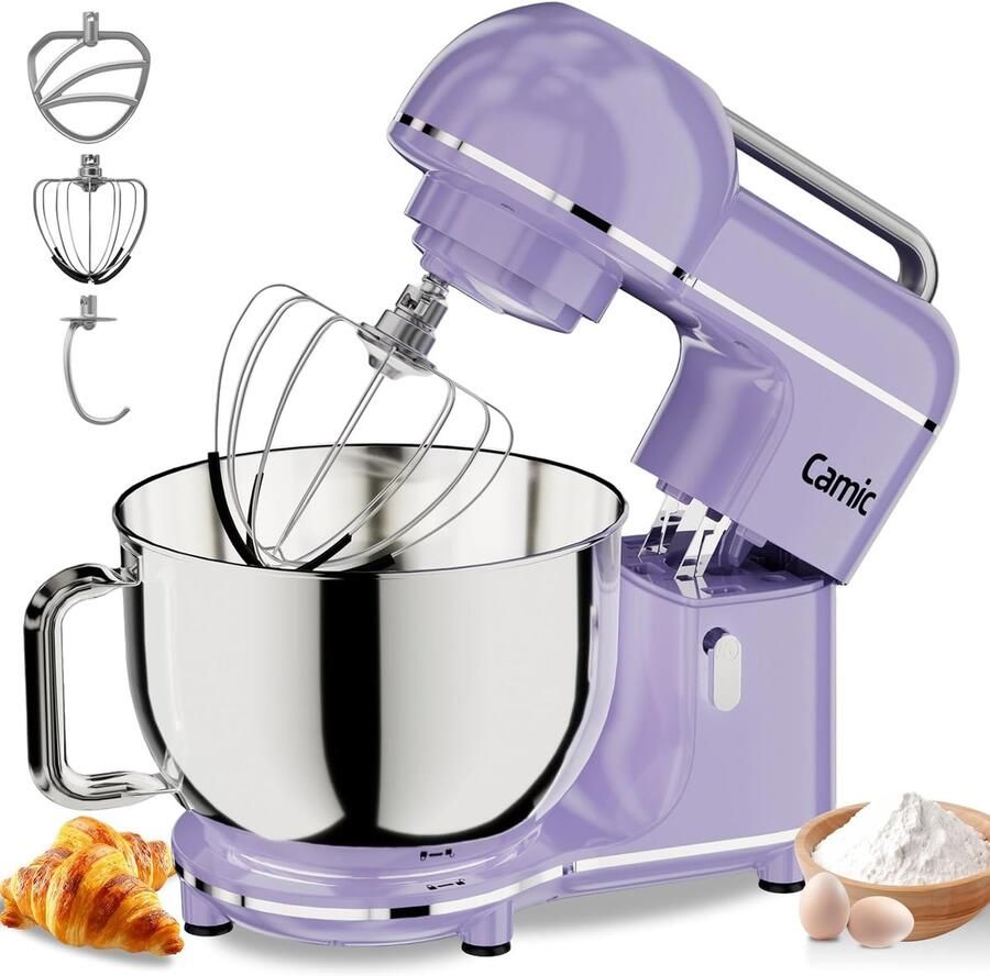 Kneedmachine Keukenmachine Bakmachine Mixer Zelf Bakken 3-in-1 Functionaliteit 7 Liter Capaciteit Lichtpaars
