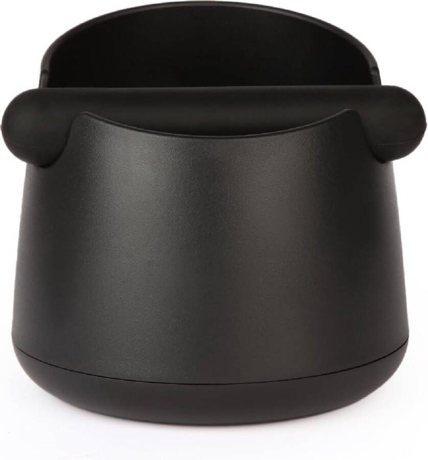 Knock Box Groot Capaciteitsontwerp Espresso Knock Box Schokabsorberende Knock Box Espresso met Verwijderbare Knock Bar en Antislip Basis Espresso Accessoires voor Thuis Kantoor zwart