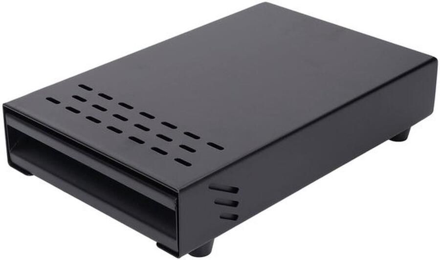 Knock Box Tray Espresso Knock Box Tray RVS + Rubber Koffie Knock Box Tray RVS Verdikte Koffieresten Poederdoos voor Huishoudelijke Opslag (Zwart LR063682)