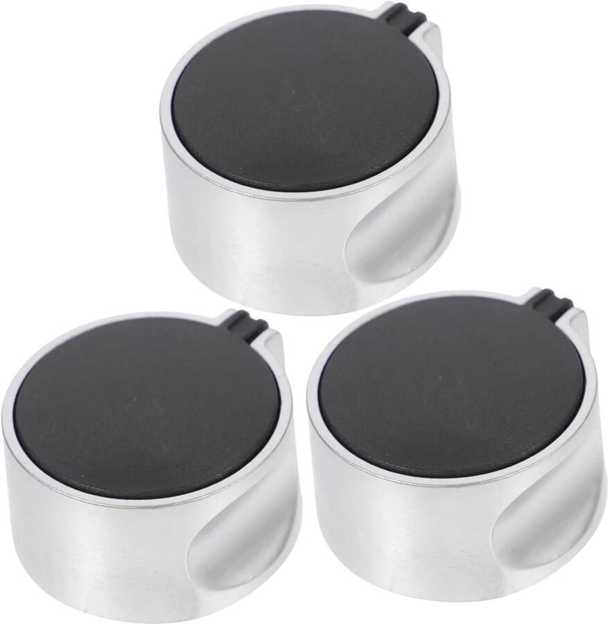 Knoppen voor Gasfornuis Kookplaat Knoppen Bedienen Gasfornuis Zinklegering Materiaal 4.1 x 3.7 x 2 cm Zwart