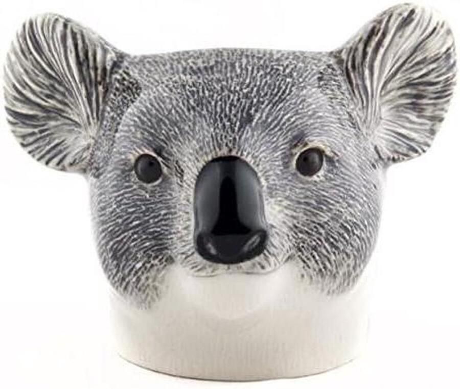 Koala Eierdopje Eierdophouder Keramiek Ontbijt Serveren Handgeschilderd Detail 10 x 10 x 7.5 cm Wit