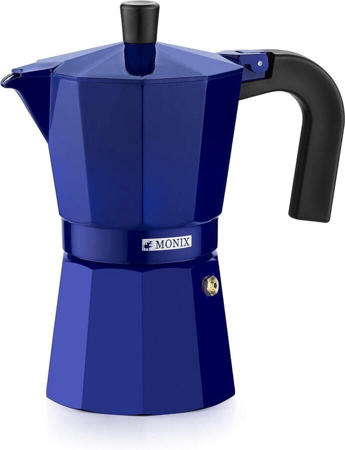 Kobaltblauwe Aluminium Espressomachine voor 6 Hectoliter