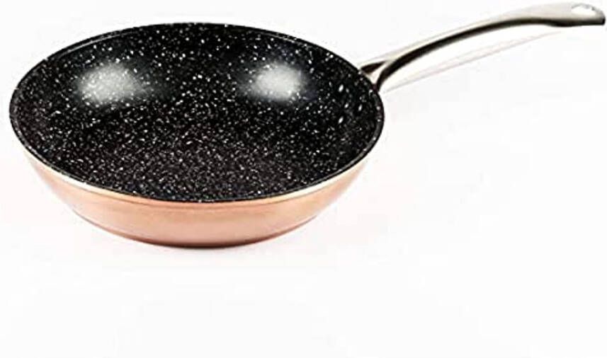 Koekenpan 18 cm Gesmeed Aluminium Koperkleur Antikleef Volledige Inductie