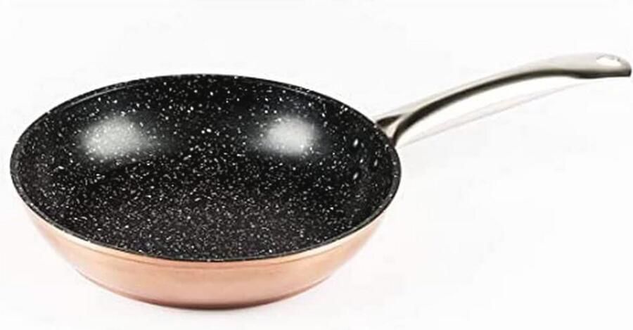 Koekenpan 18 cm Gesmeed Aluminium Koperkleur Antikleef Volledige Inductie