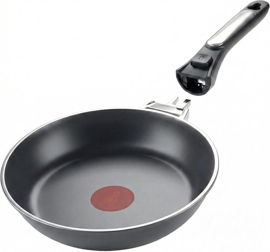 Koekenpan 20 cm met Afneembare Handgreep Antiaanbak & Temperatuurindicator