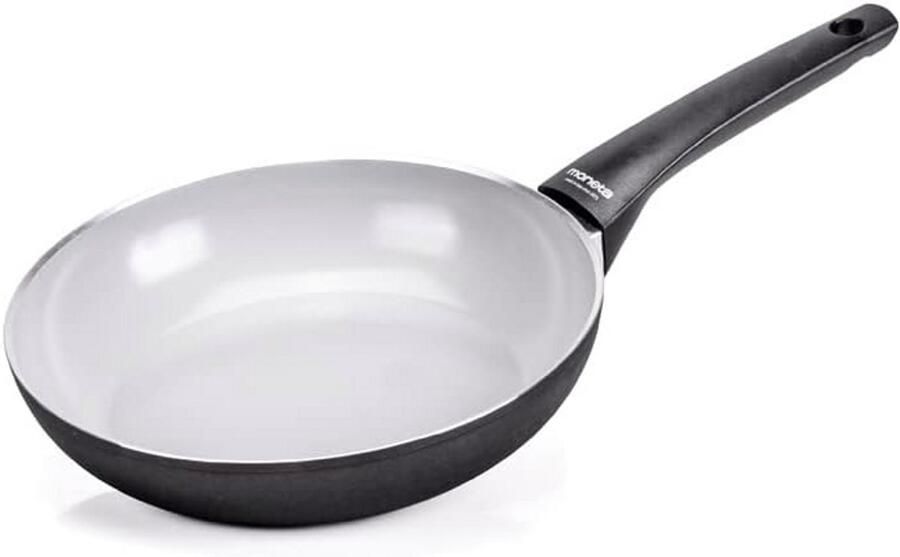 Koekenpan 20 cm met natuurlijke coating geschikt voor inductie gemaakt van gerecycled aluminium