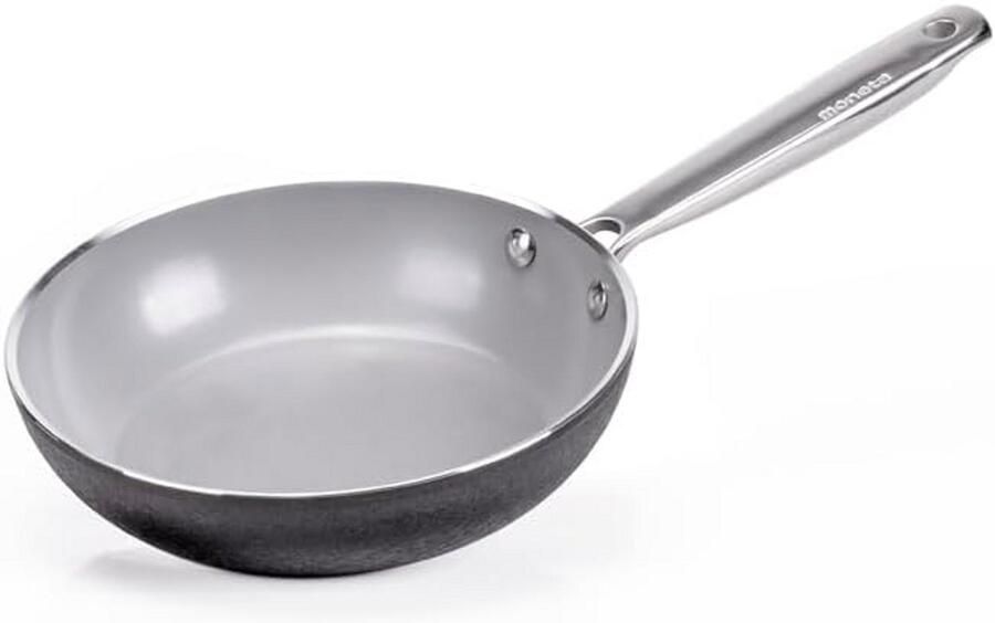 Koekenpan 20 cm met sterke antiaanbaklaag geschikt voor inductie