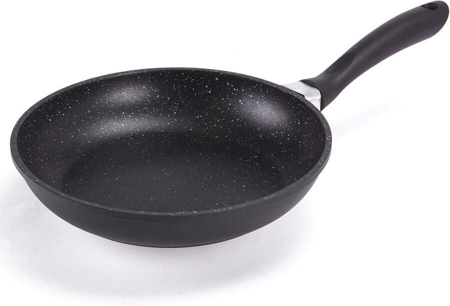 Koekenpan 24 cm Gegoten Aluminium voor Inductie Krasbestendig en Anti-aanbak
