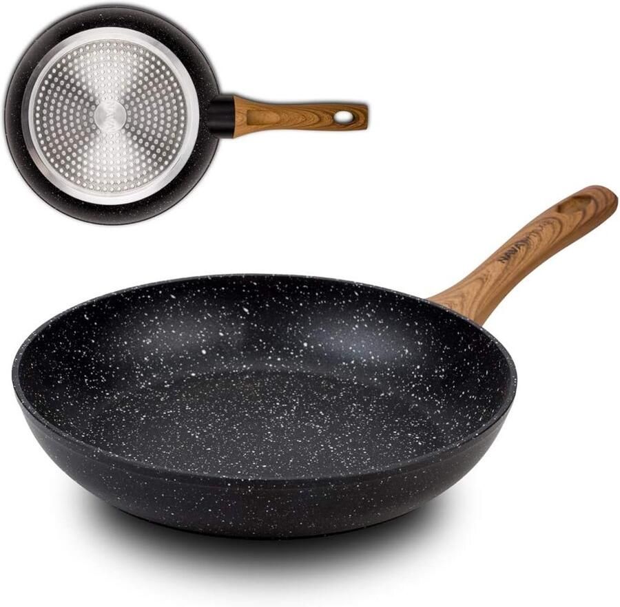 Koekenpan Ø 24 cm Gesmeed Aluminium Geschikt voor Alle Warmtebronnen Inclusief Inductie