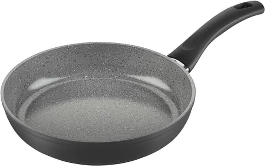 Koekenpan 24 cm met keramische antiaanbaklaag Krasbestendige aluminium pan geschikt voor inductie