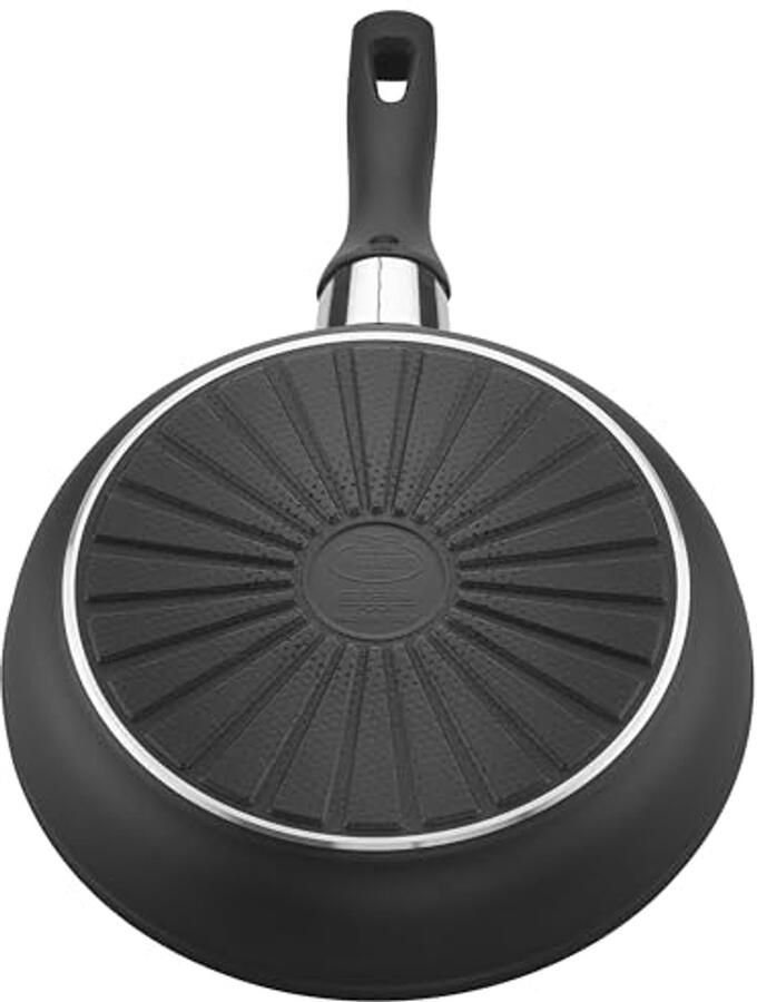 Koekenpan 24 cm met keramische antiaanbaklaag Krasbestendige aluminium pan geschikt voor inductie - Foto 2