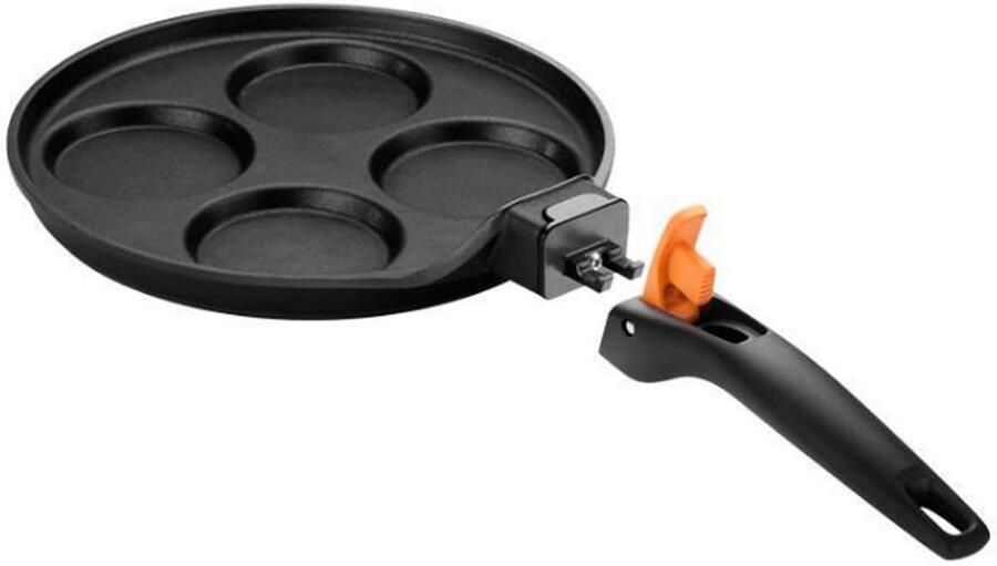 Koekenpan 24 cm roestvrij staal met antiaanbaklaag geschikt voor inductie en oven