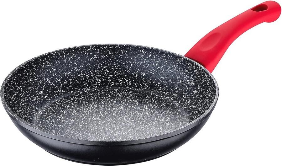 Koekenpan 24 cm van gesmeed aluminium met inductie en antiaanbaklaag