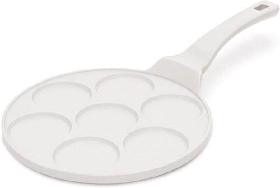 Koekenpan 26 cm Pannenkoekenpan Grillpan Perfecte Bollen Bakken Titanium Oppervlak 26 cm Diameter Sahara Crème